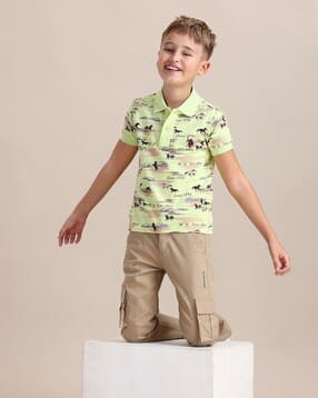 u.s. polo assn. Boys Logo Print Regular Fit Polo T-Shirt-picture-30