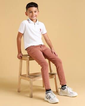 u.s. polo assn. Boys Mid-Rise Skinny Fit Cotton Jeans-picture-31