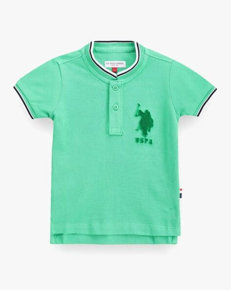U.S. Polo Assn. Boys Regular Fit Cotton Polo T-Shirt with Contrast Tipping