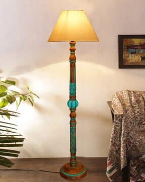 Modern Hand Turned Wooden Floor Lamp -image-11