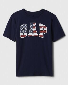 gap kids Boys Americana Brand Print Relaxed Fit Round-Neck T-Shirt-picture-35