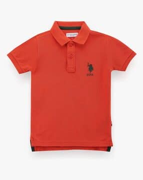 u.s. polo assn. Boys Regular Fit Cotton Polo T-Shirt with Logo Embroidery-picture-29