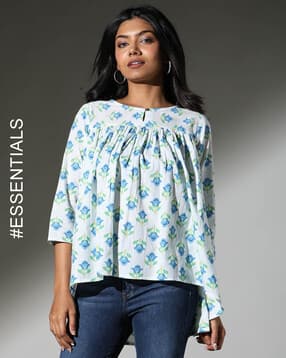 acai Women Floral Print Relaxed Fit Tunic-picture-51