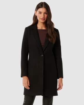 forever new Women Peacoat with Single Button-Front-picture-13
