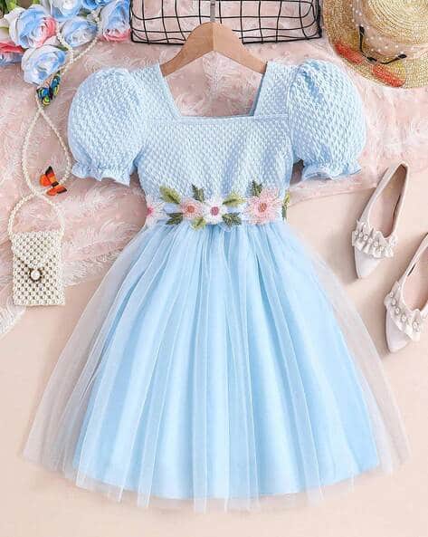 Buy Blue Dresses Frocks for Girls by Avsar Trendz Online
