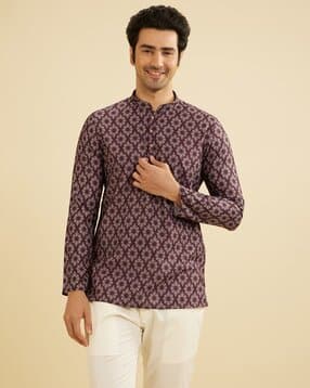 manyavar Men Regular FitLong Kurta-picture-25