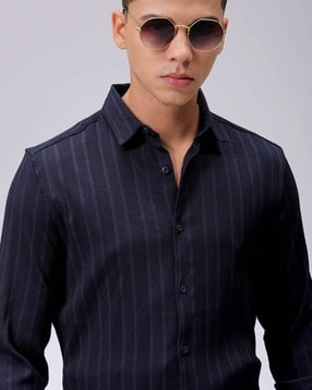 the indian garage co Men Striped Slim Fit Shirt-picture-31