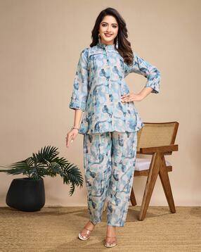 indizio Women Abstract Nightwear Set-picture-52