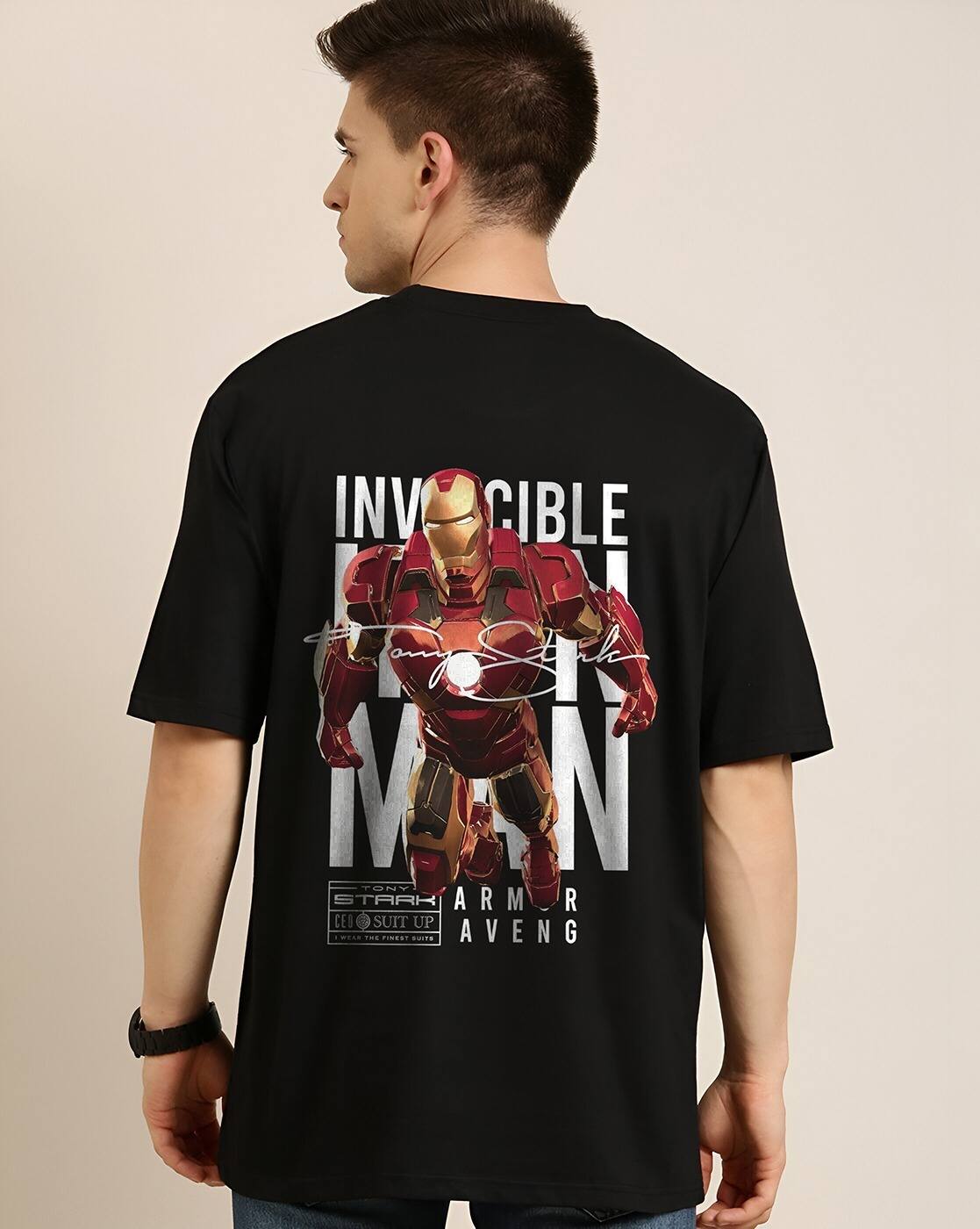 Buy JACK PARIS Iron man Oversized T-Shirt Online | Ajio.com