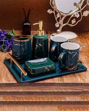gibox Elegant Smoky Gray Bathroom Accessories Set-picture-45