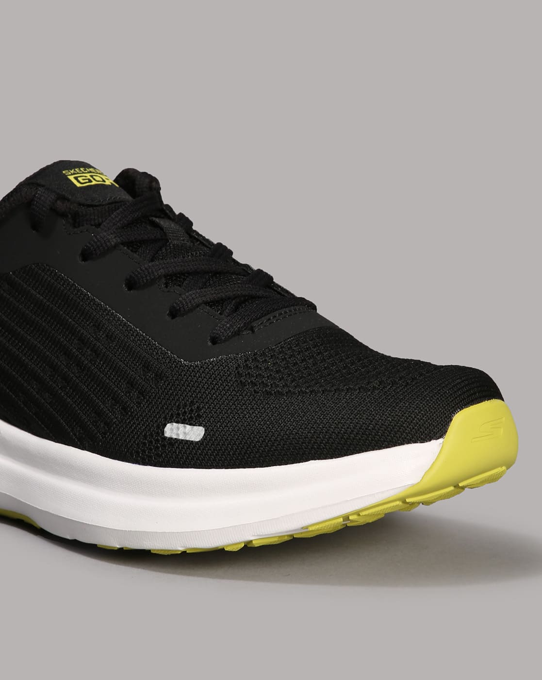 Black Skechers On The Go Mens Yellow Skechers Men Textured Go Run