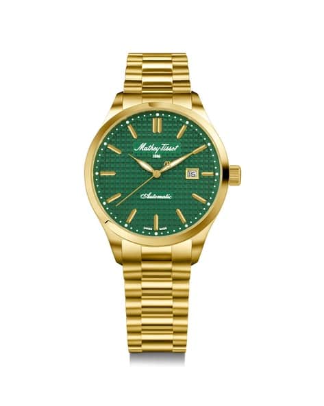 Men Swiss Made Automatic Gold Bracelet Style Watch H411ATPV