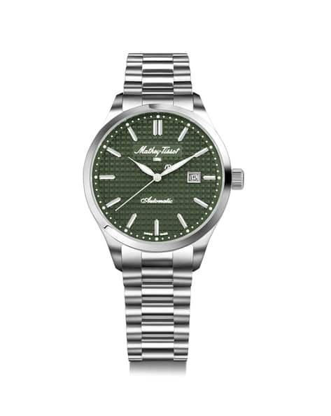 Men Swiss Made Automatic Silver Bracelet Style Watch H411ATAV