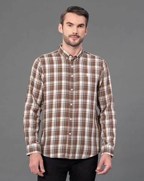 その他 TEN CHECK SHIRT XL BROWN Buy Brown Shirts for Men by RED TAPE Online | Ajio.com