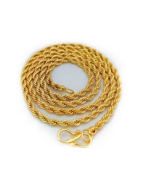 admier Men Gold-Plated Chain with S-Hook Closure-picture-17