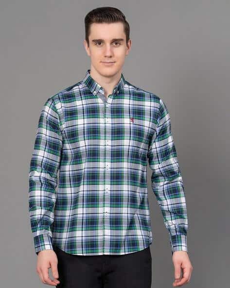 RED TAPE Men Checked Regular Fit Shirt
