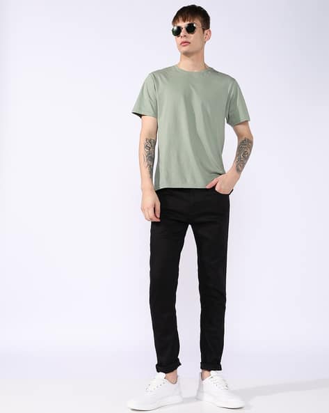 GAS Men Skinny Fit Zippered Fly Denim Jeans