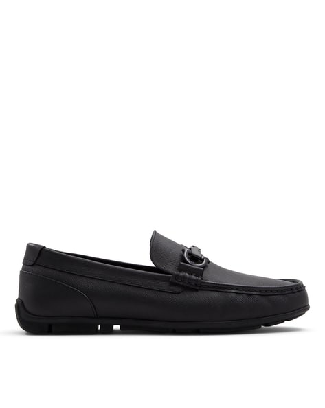 Buy Aldo Men Casual Shoes with Leather Upper | Open Black Color Men | AJIO  LUXE