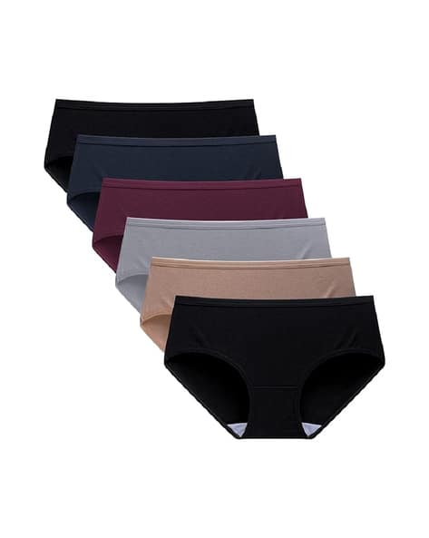 61% OFF on Pack of 6 Women Full-Coverage Briefs with Elasticated Waist 61% OFF on Pack of 6 Women Full-Coverage Briefs with Elasticated Waist