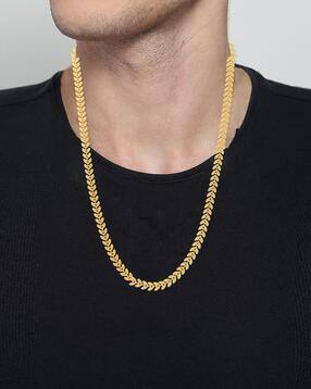 admier Men Gold-Plated Flat Linked Chain-picture-47