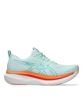 Buy ASICS Men GLIDERIDE MAX Lace-Up Synthetic Fibre Running Shoes