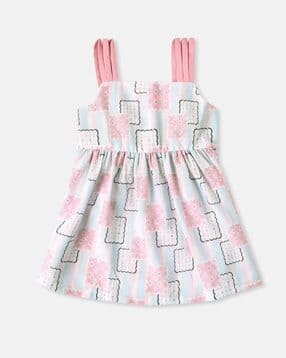 nauti nati Girls Geometric Fit and Flare Dress-picture-16