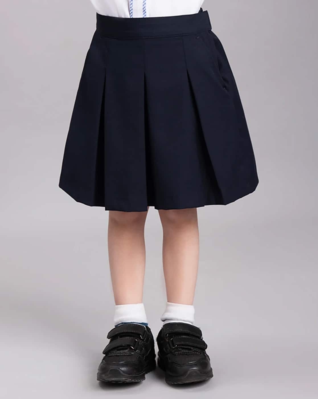 Buy Navy Blue Skirts for Girls by NMAJS Online
