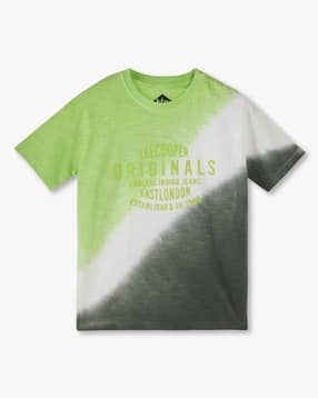 lee cooper Boys Colourblock Regular Fit Crew-Neck T-Shirt-picture-40