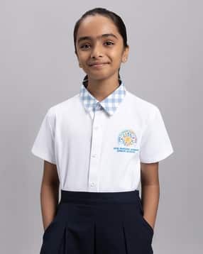 nmajs Unisex School Logo Embroidered Shirt-picture-37
