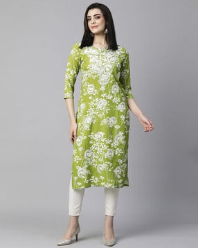 gosriki Women Floral Straight Kurta-picture-31