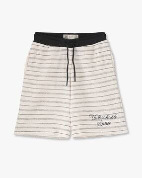 yb dnmx Boys Striped Knitted Relaxed Fit Shorts-picture-14