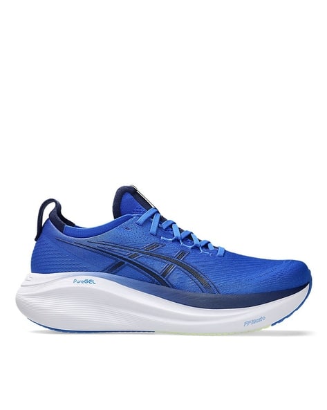 Men GEL-NIMBUS 27 Lace-Up Synthetic Fibre Running Shoes