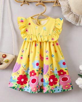 tior Girls Floral A-line Dress-picture-14
