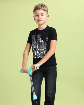 u.s. polo assn. Boys Logo Print Regular Fit Crew-Neck T-Shirt-picture-29