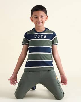 u.s. polo assn. Boys Striped Regular Fit Crew-Neck T-Shirt-picture-10
