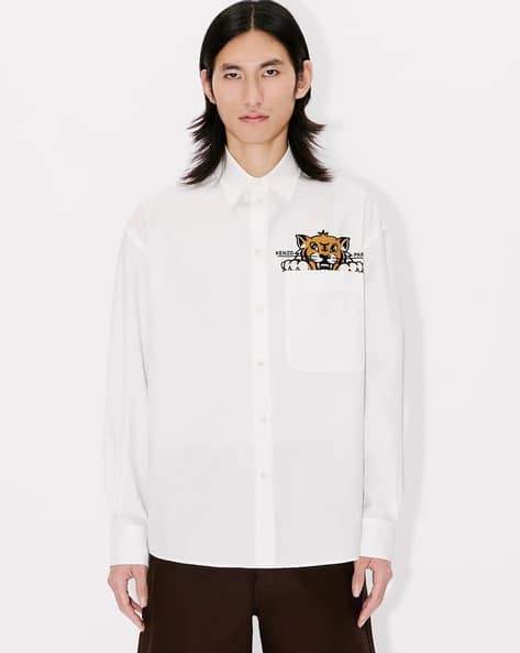 Happy Tiger Pocket Casual Shirt