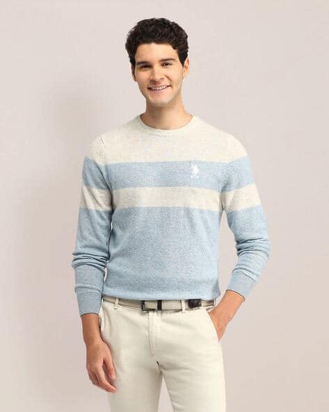 Buy White Blue Sweaters Cardigans for Men by US POLO ASSN