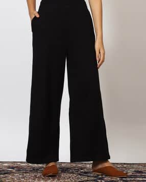 Women Ribbed Flared Parallel Pant-picture-38