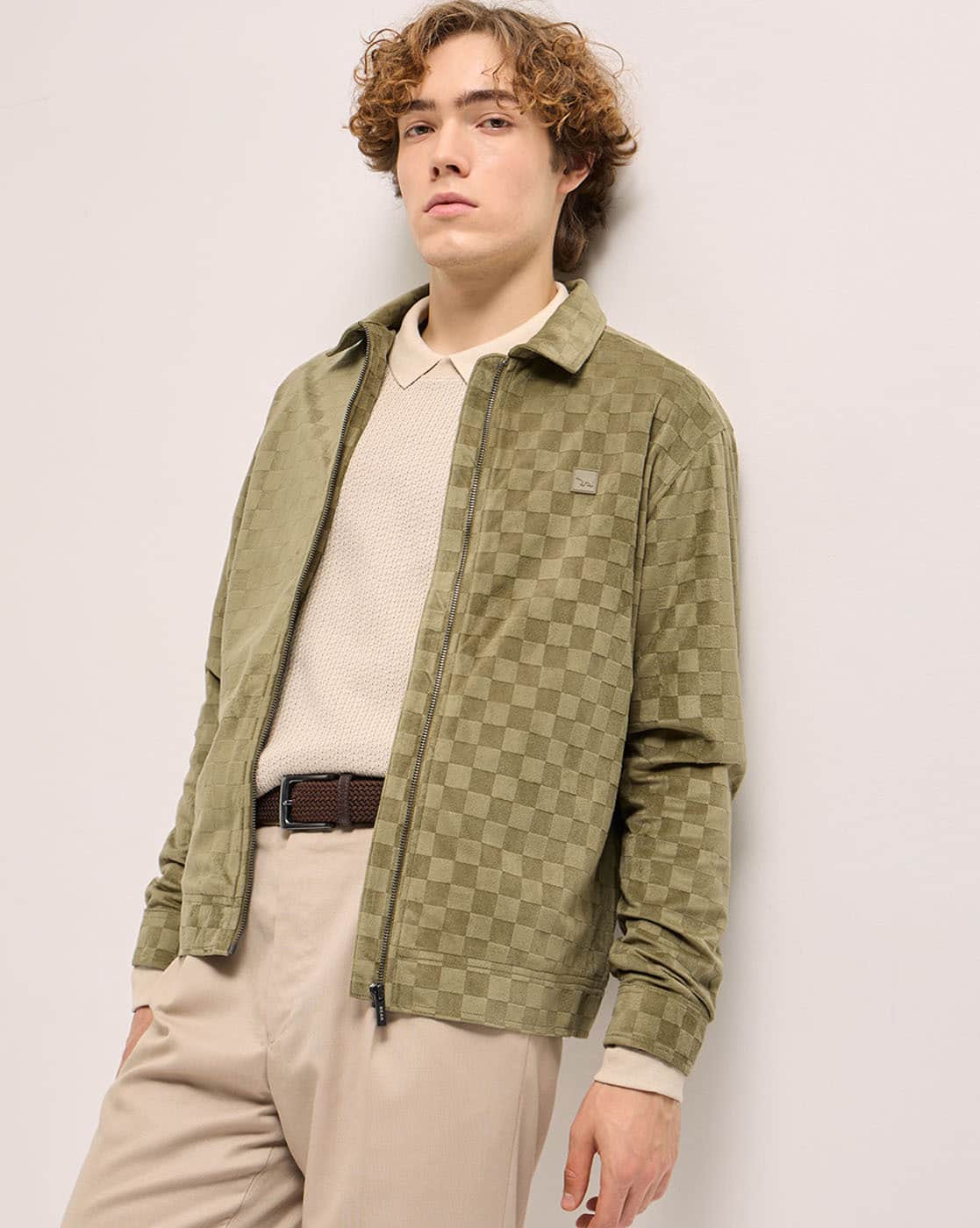 THE BEAR HOUSE Men Self-design Jacket — image 1 of 5