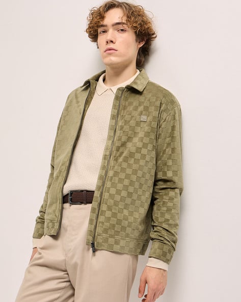 THE BEAR HOUSE Men Self-design Jacket
