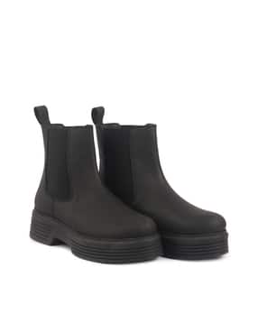 fausto Women Round-Toe Slip-On Ankle-Length Boots-picture-13