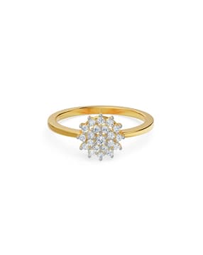 emori Women Yellow Gold Sunrise Lab Grown Diamond Ring-picture-29