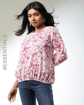 acai Women Floral Print Relaxed Fit Top-picture-26