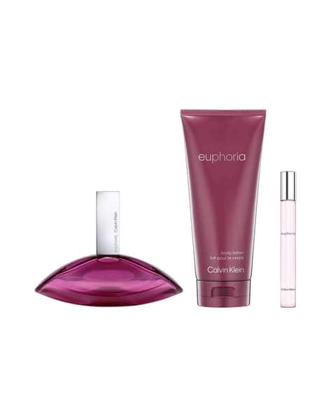 Euphoria Women Giftset Eau De Parfum 100 ml Body Lotion 200 ml Travel  Spray 10 ml