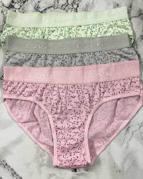 beach curve Pack of 3 Lace Hipster Panties with Elasticated Waistband-picture-39