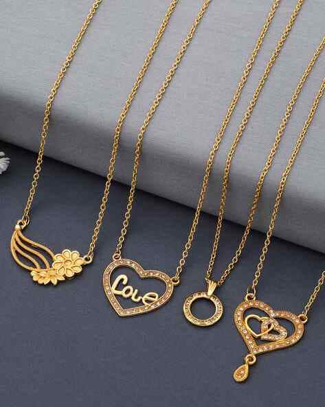 Buy Gold Necklaces Pendants for Women by TheSanga Online