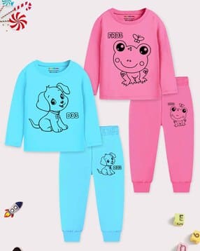 trampoline Pack of 2 Printed T-Shirts & Shorts-picture-23