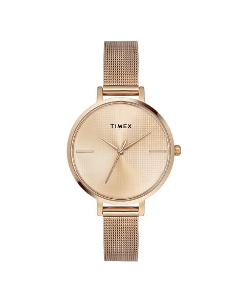 Analog Watch Timex Chain Watches Timex Fria Women Rose Gold Round