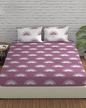 huesland Cotton Bedsheet With 2 Pillow Cover-picture-28