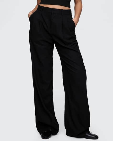 Buy Black Trousers Pants for Women by GAP Online